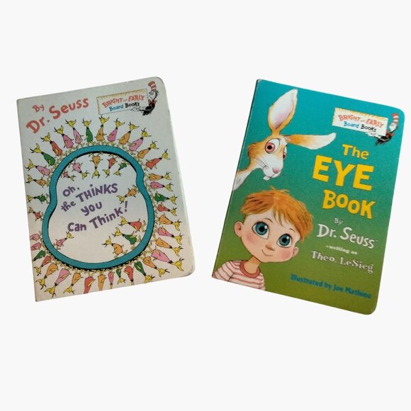Dr Seuss Bright Early Board Books Oh The Thinks You Can Think The Eye Book lot 3 - Picture 2 of 12